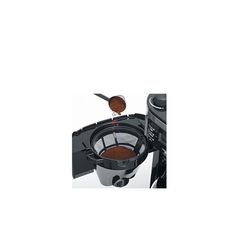 SEVERIN coffee maker KA 4810, stainless steel/black, 10 cups, integrated grinder